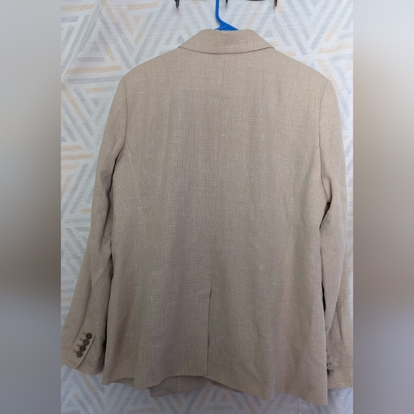 Ann Taylor Linen Cotton Women's  One Button‎ Office Career Blazer Size 18T - Picture 2 of 8